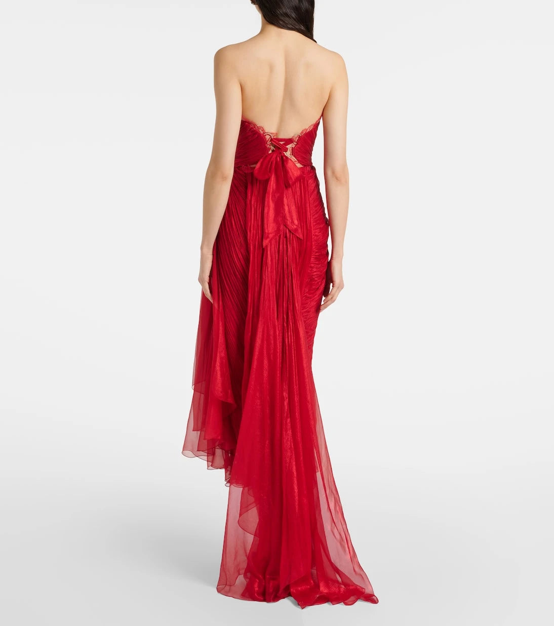 Maria Lucia Hohan - Jolie ruched silk bustier gown