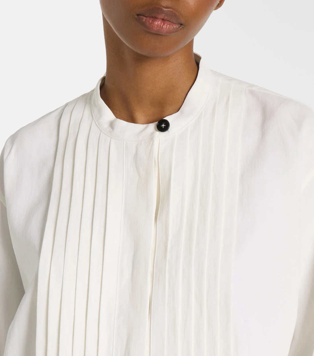 Jil Sander - Plissé linen shirt