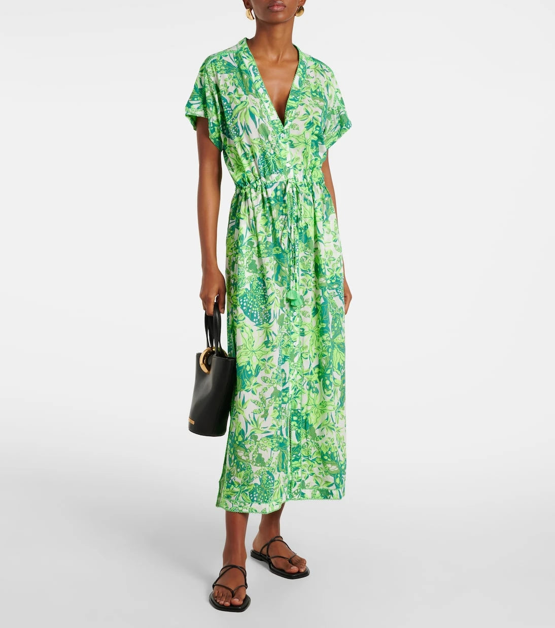 Poupette St Barth - Mya printed halterneck maxi dress