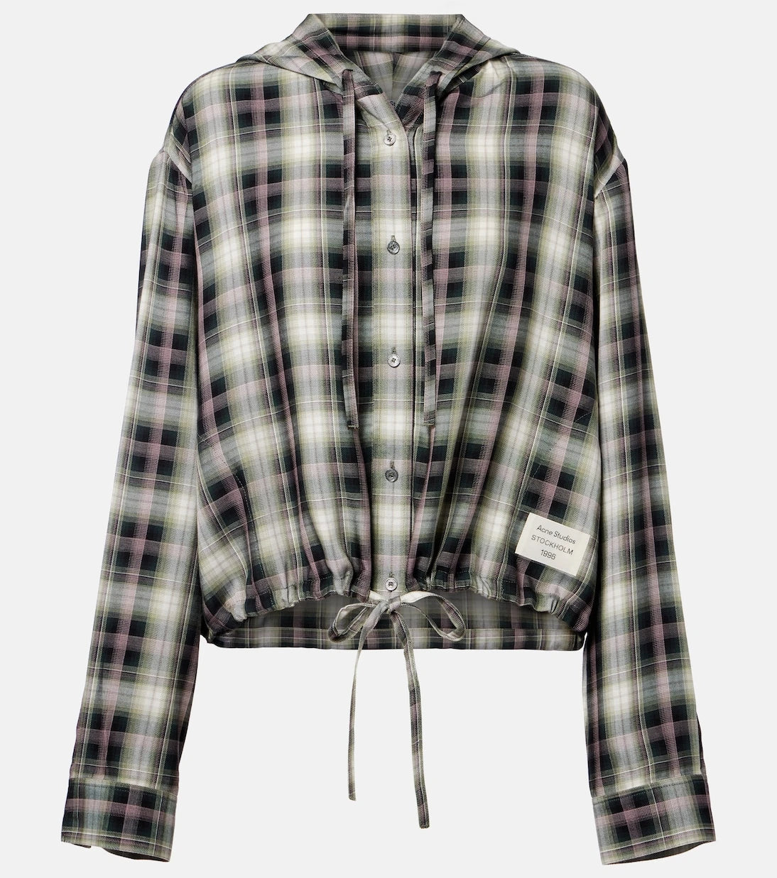 Acne Studios - Sip checked cropped overshirt