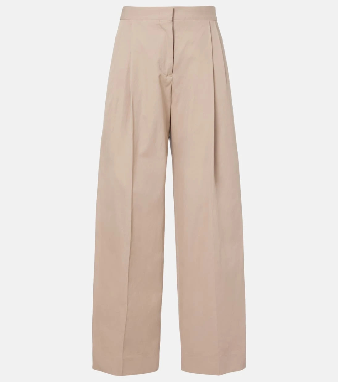 Jil Sander - Pleated cotton wide-leg pants