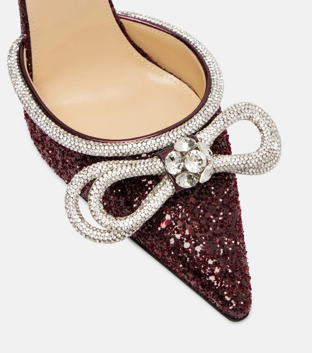 Mach & Mach - Double Bow 110 embellished pumps