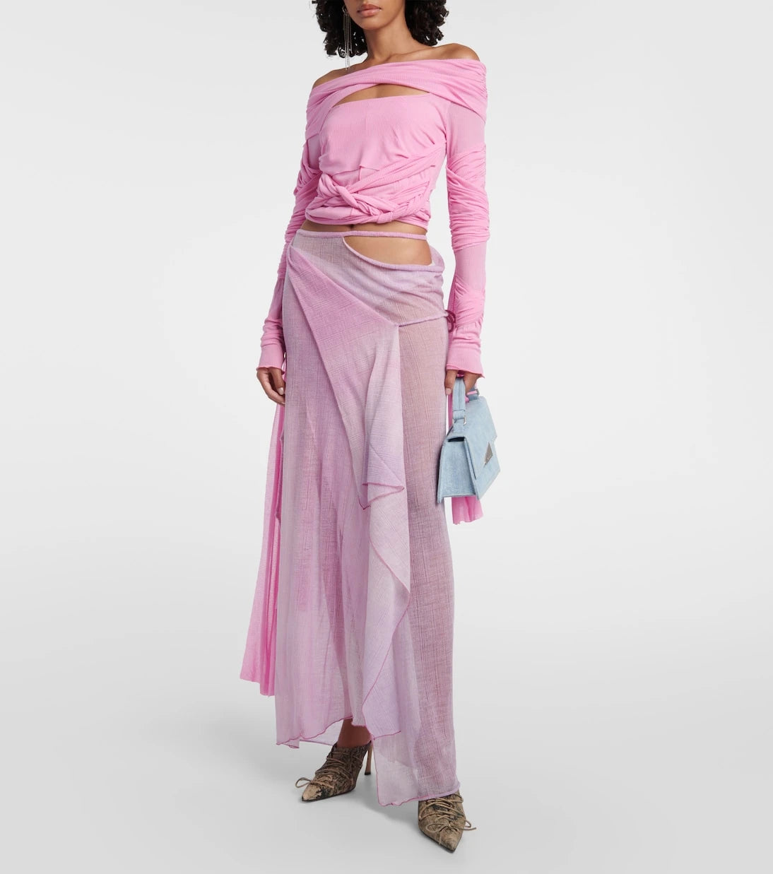 Acne Studios - Wrap wool-blend maxi skirt