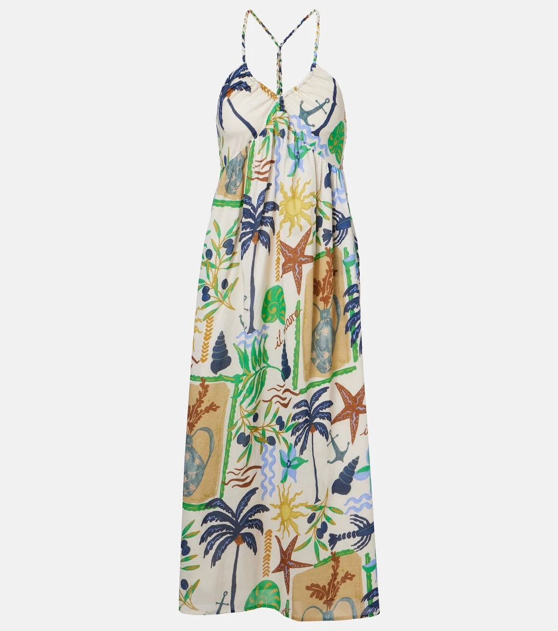 Velvet - Leyla printed cotton midi dress