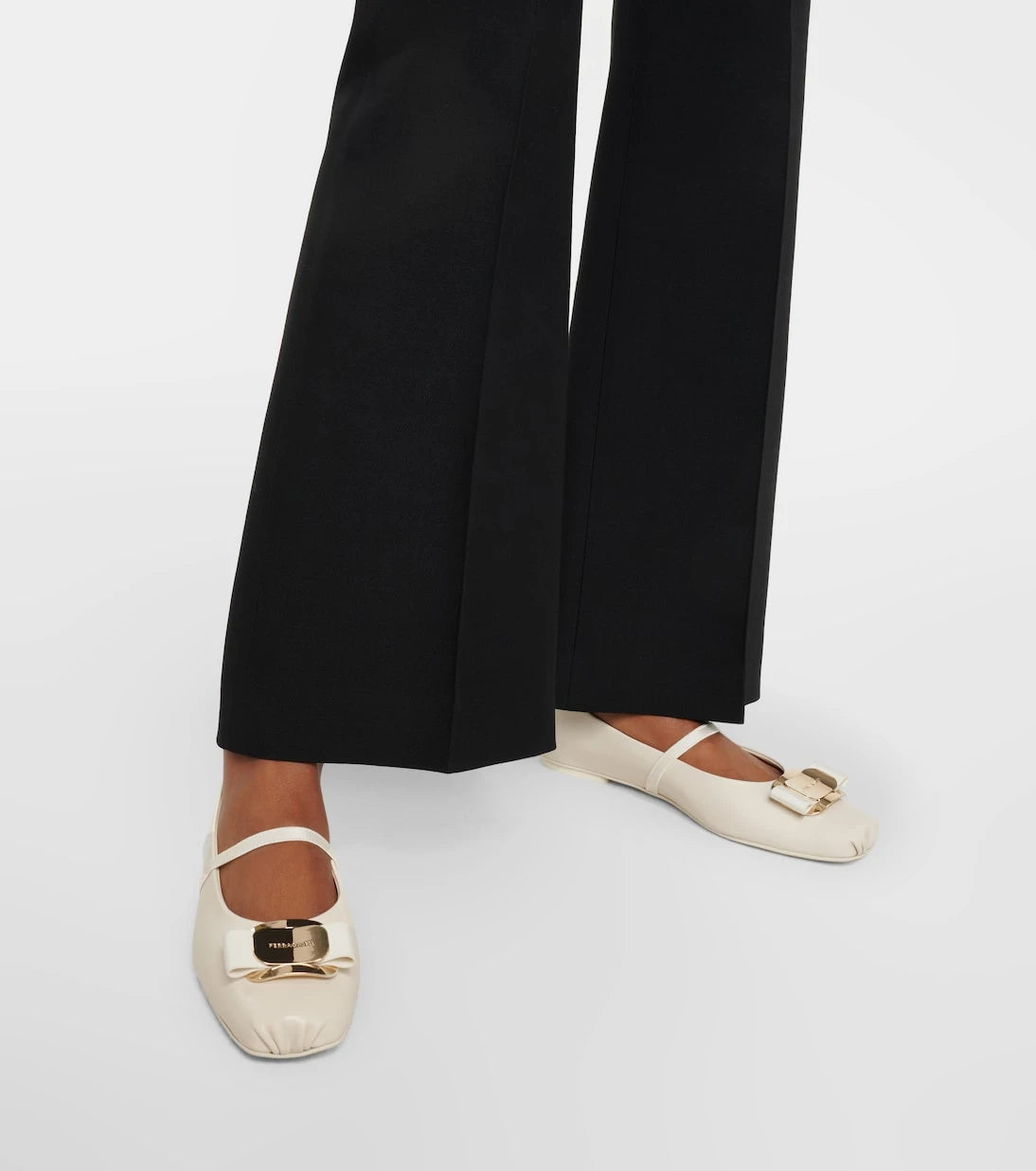 Ferragamo - Zina leather ballet flats