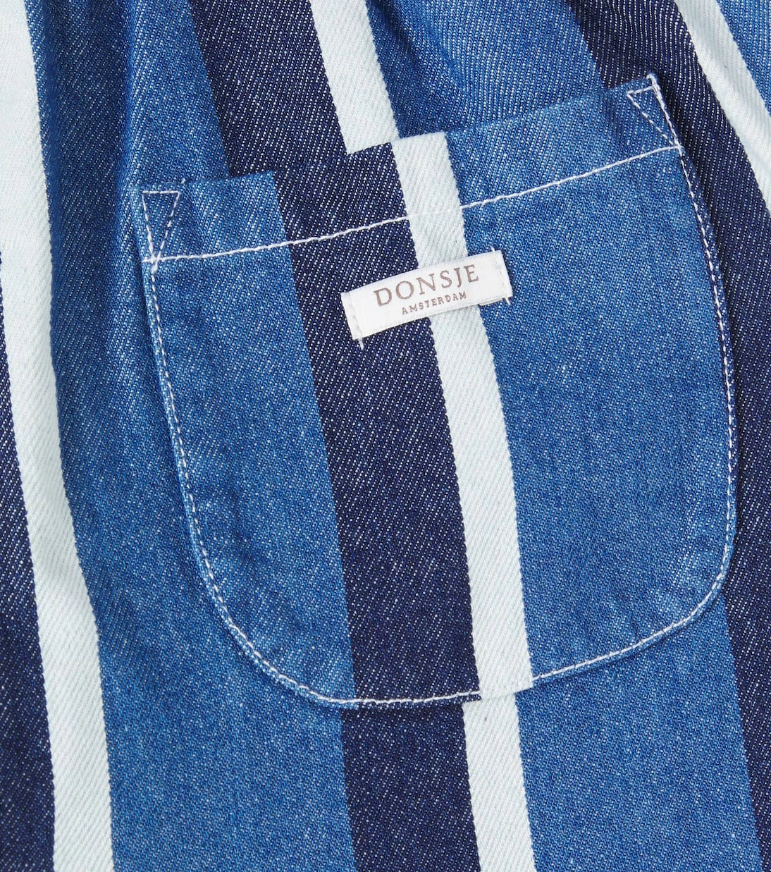 Donsje - Theoule striped denim cargo pants