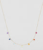 Persée Yellow Gold and Sapphire Chakra Necklace