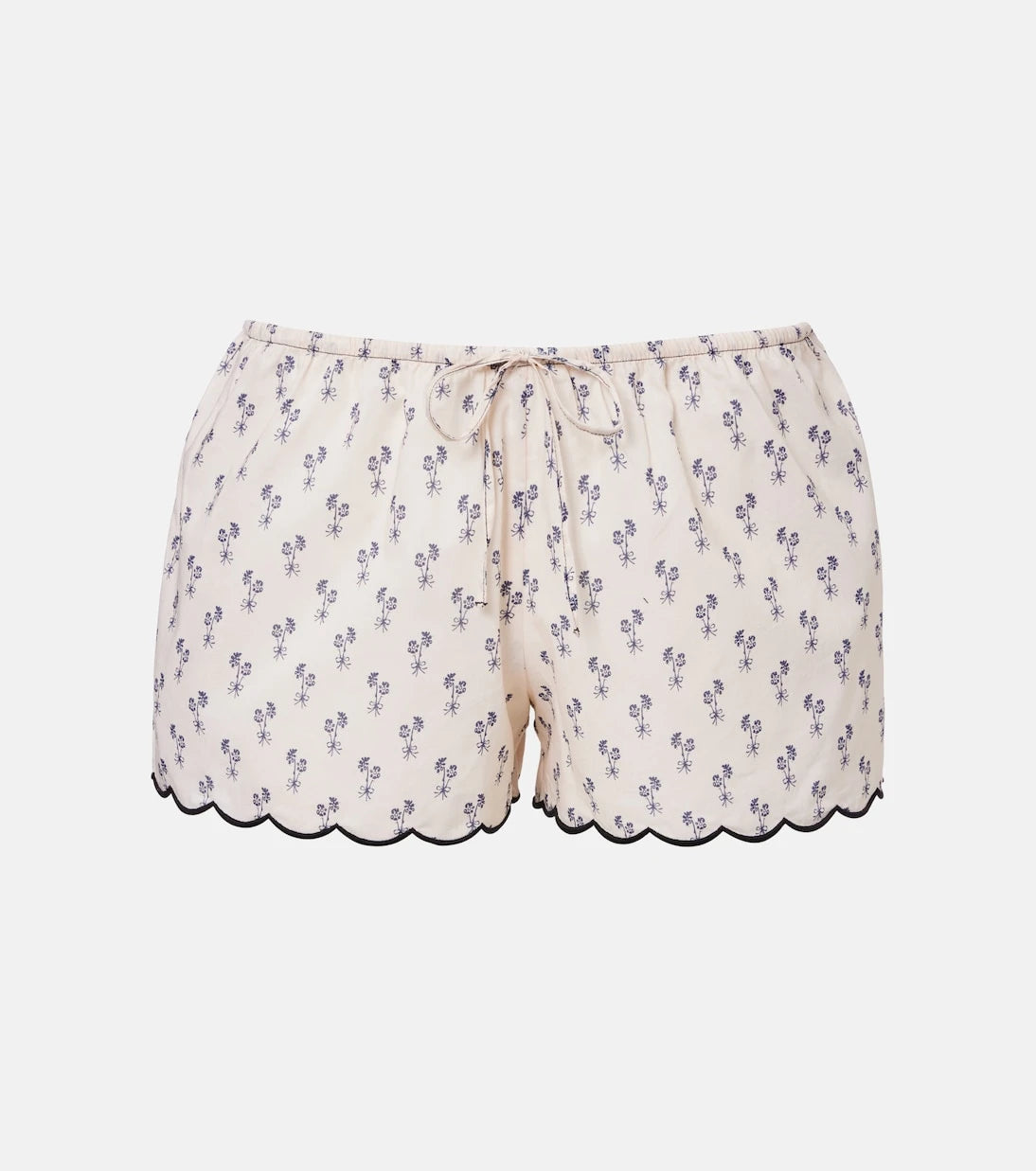 Montce - Cynthia floral scalloped cotton shorts