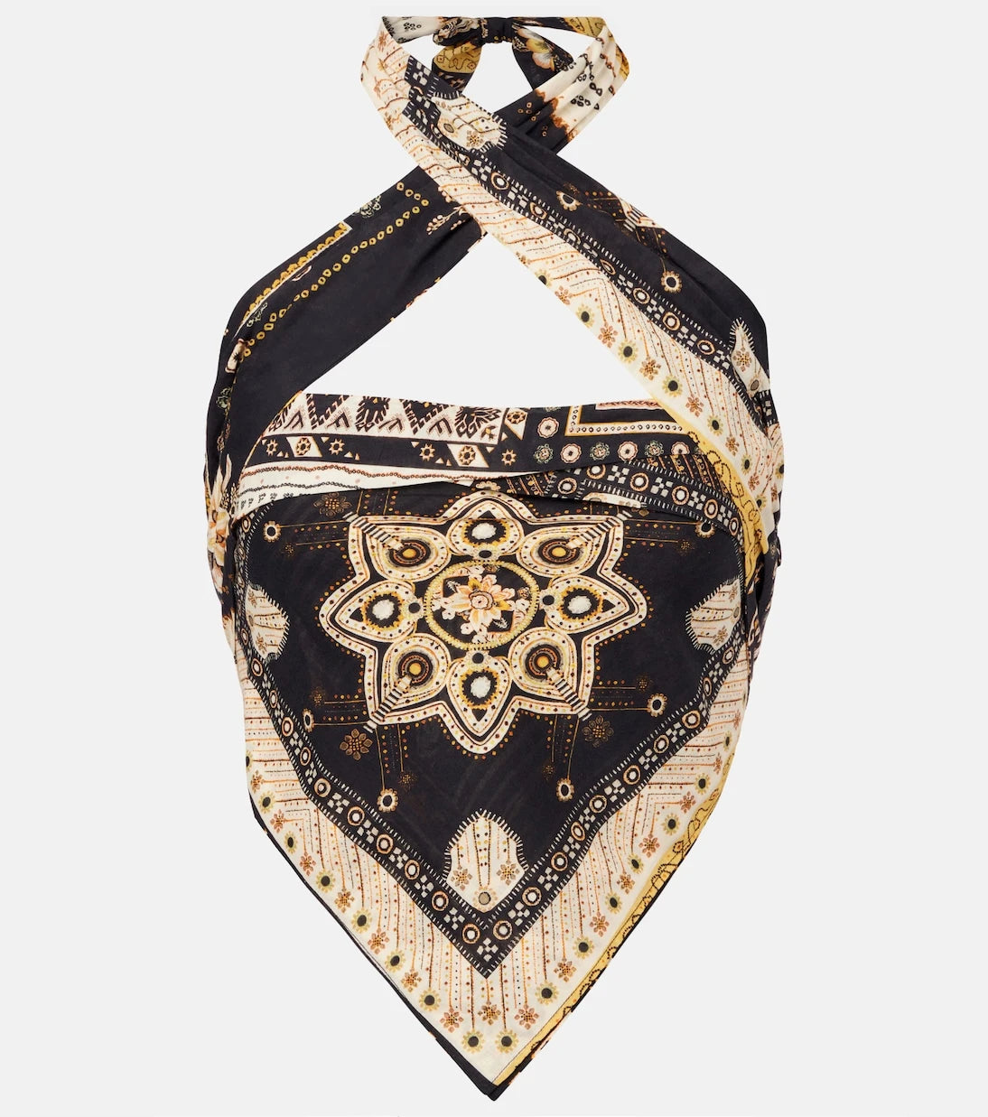 Marant Etoile - Feyza halterneck printed cotton top