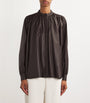 Yves Salomon Beige Leather Blouse