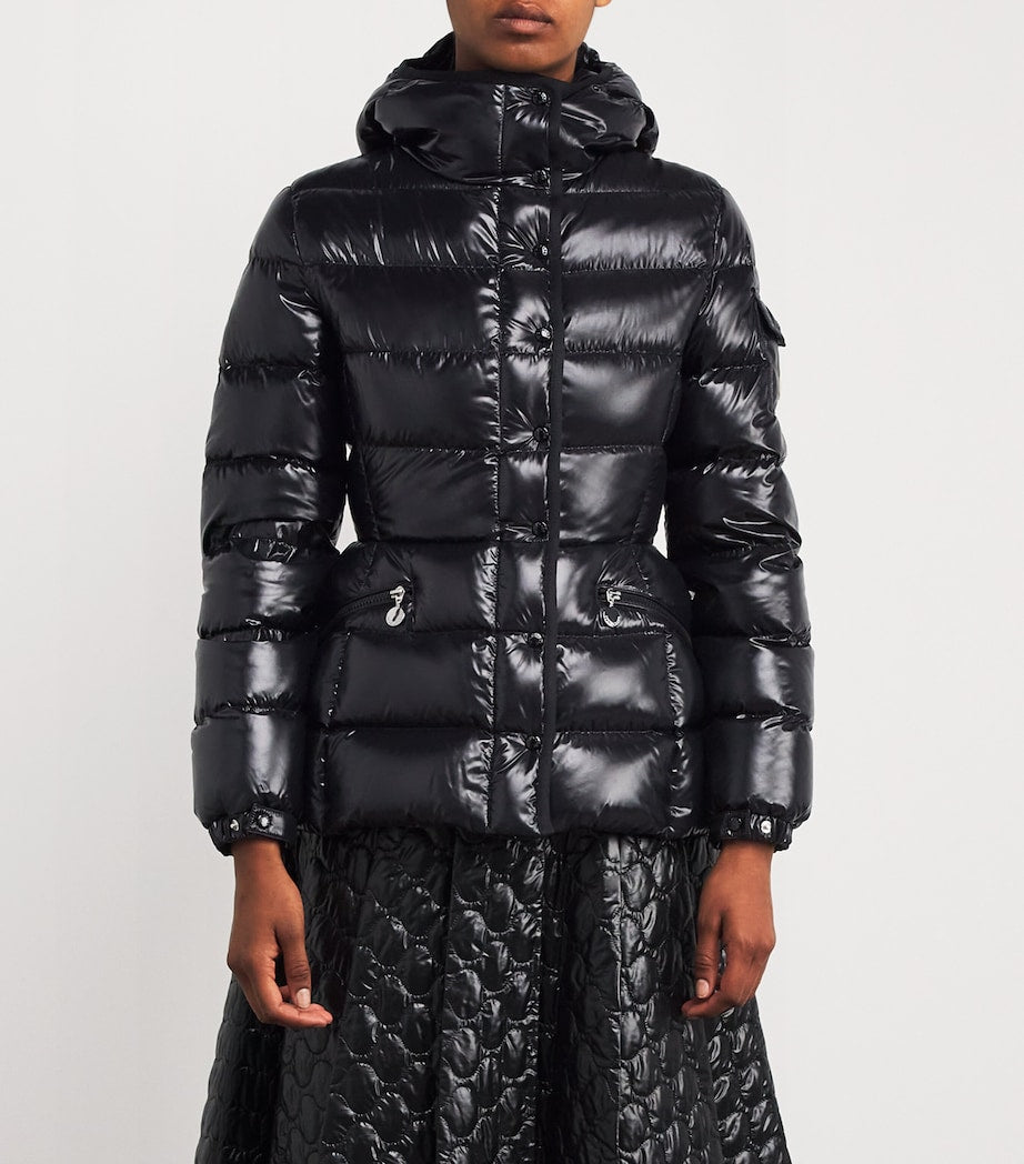 Moncler Black Down Hooded Barante Jacket