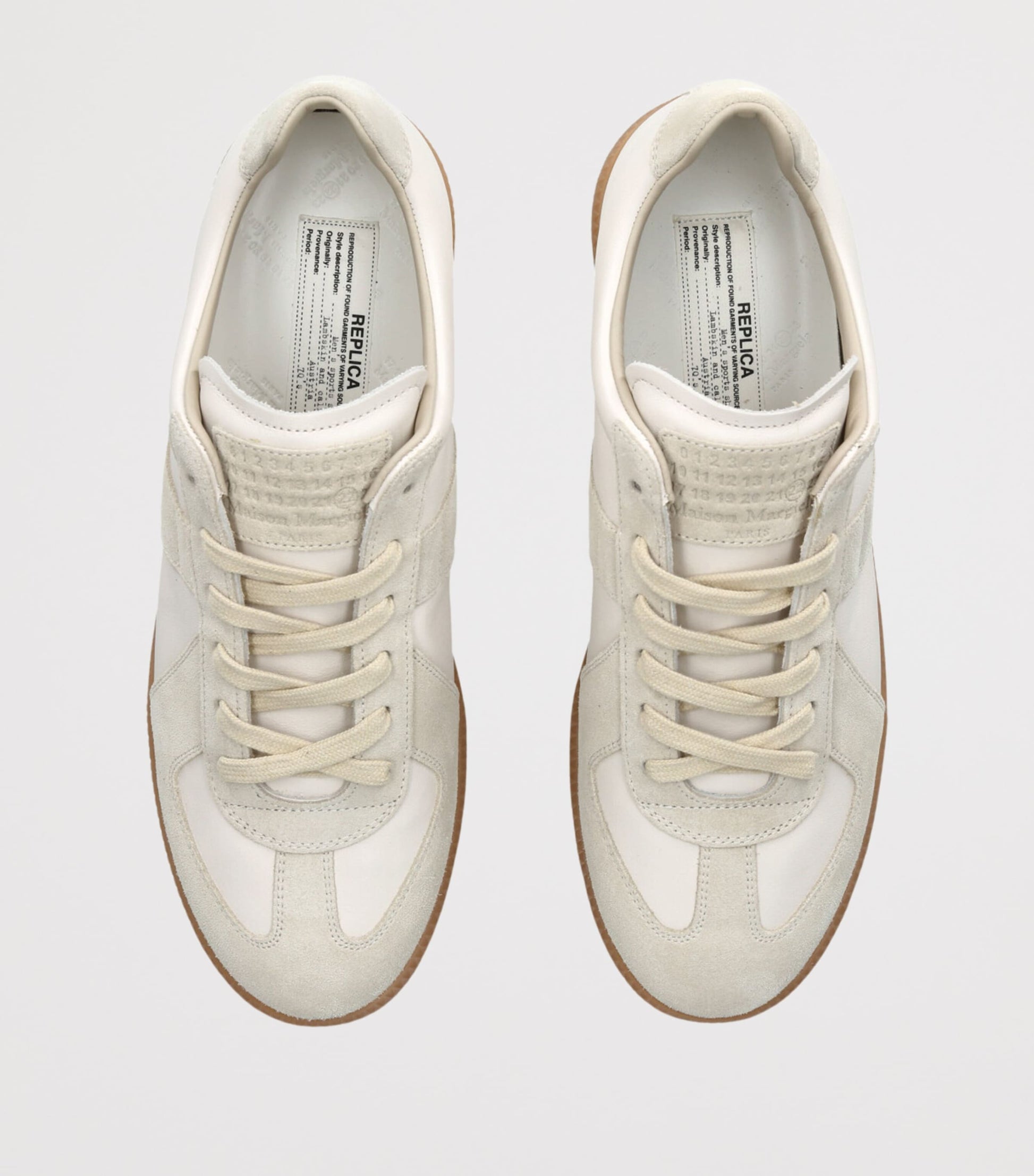 Leather-Suede Replica Sneakers