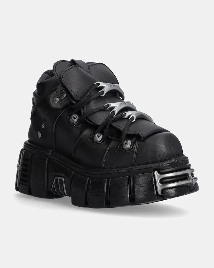 New Rock Negro Tower + Negro Acero Spor Ayakkabı