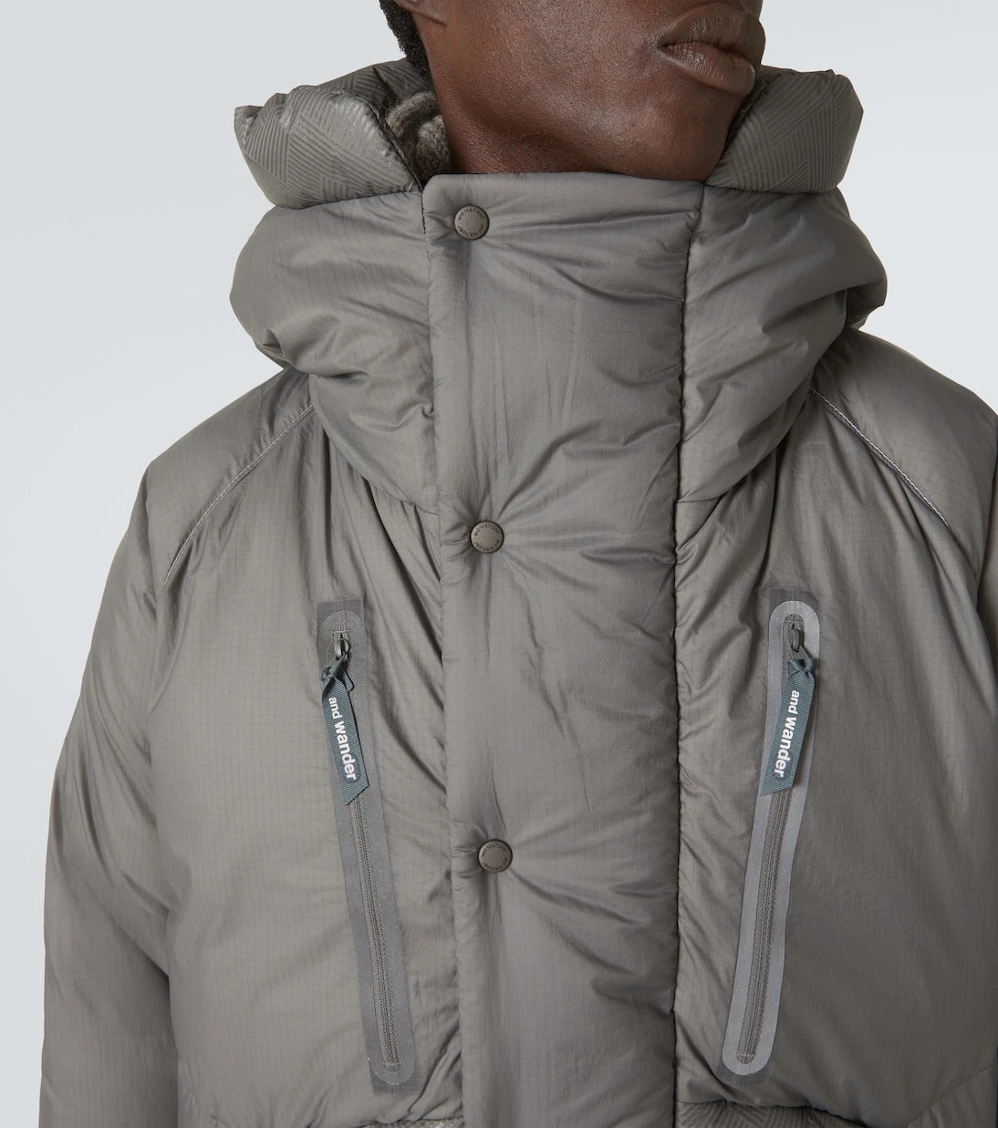 And Wander - Logo puffer jacket