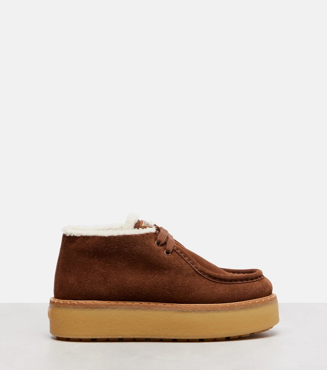 Prada - Suede platform desert boots