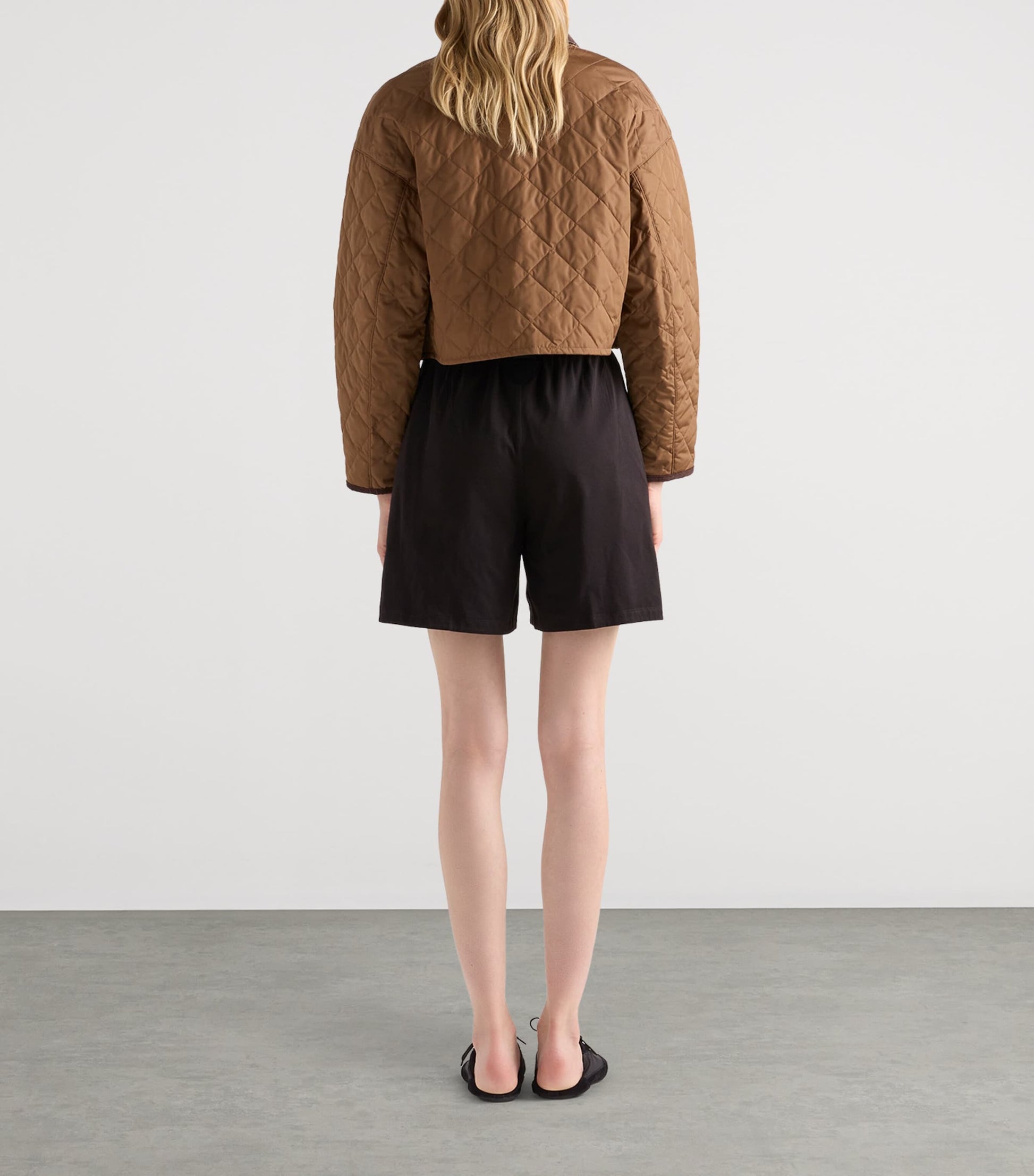 Prada Brown Re-Nylon Cropped Jacket