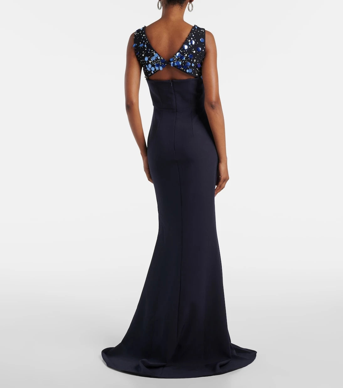 Safiyaa - Melina embellished crêpe gown