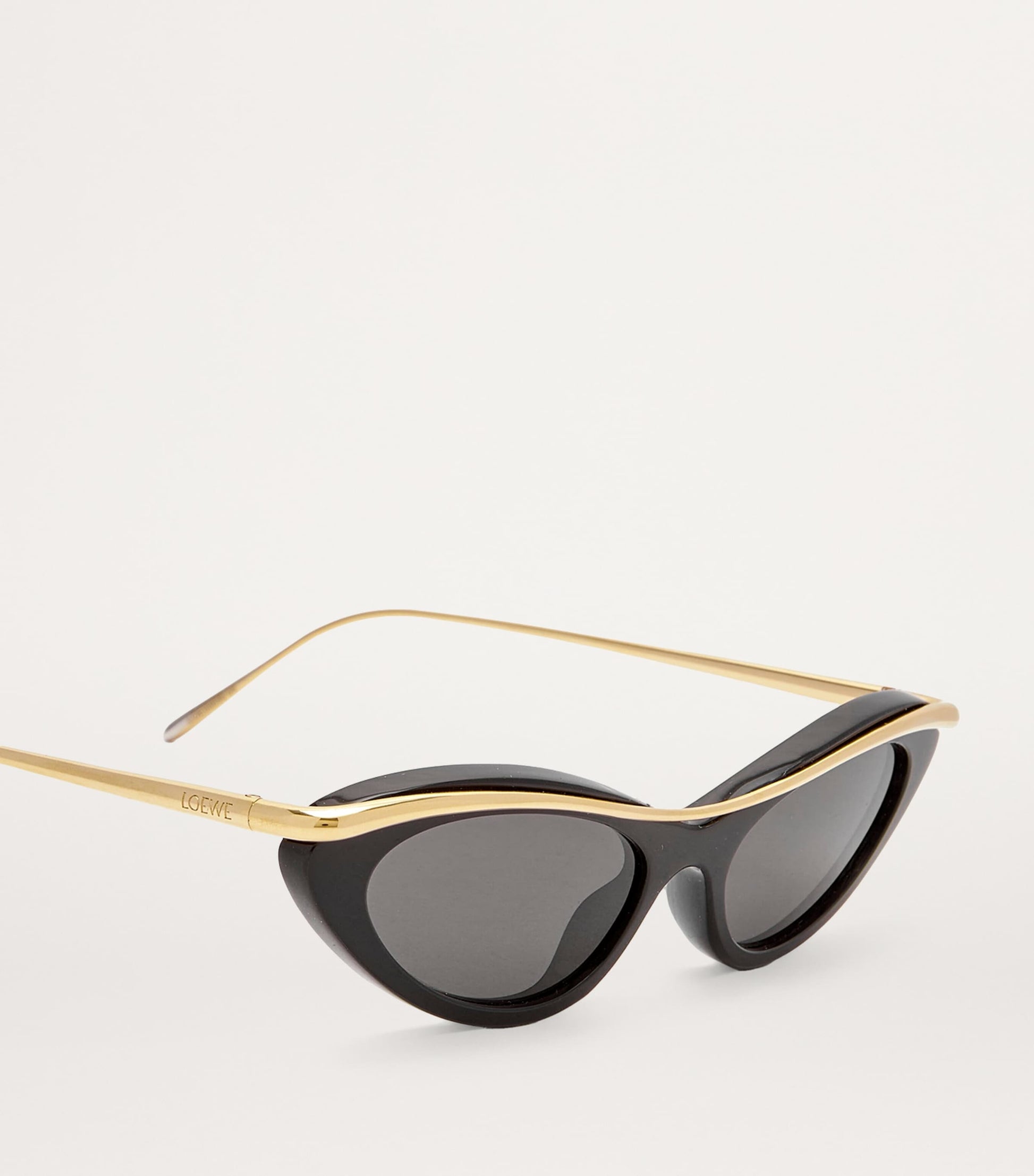 Black Whirl Cat Eye Sunglasses