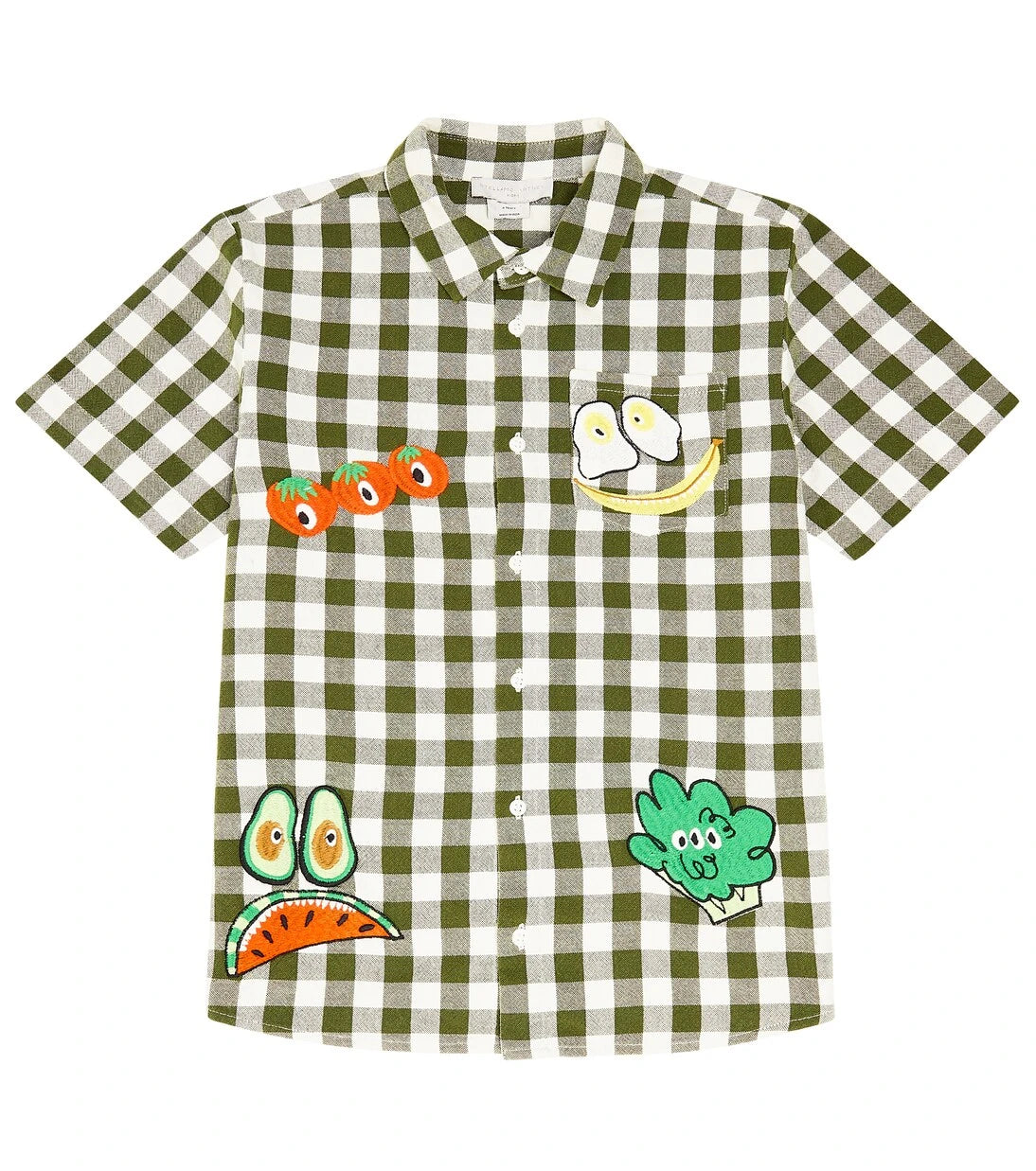 Stella McCartney Kids - Appliqué checked cotton shirt
