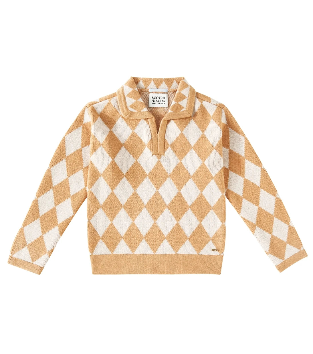 Scotch & Soda Kids - Argyle polo sweater