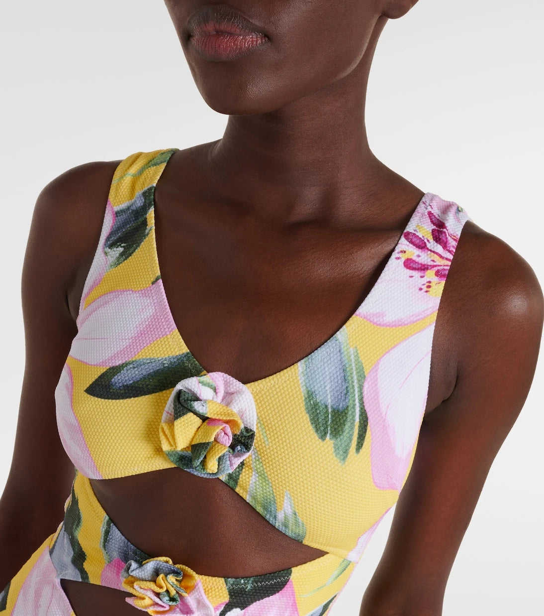Alexandra Miro - Beth floral cutout swimsuit