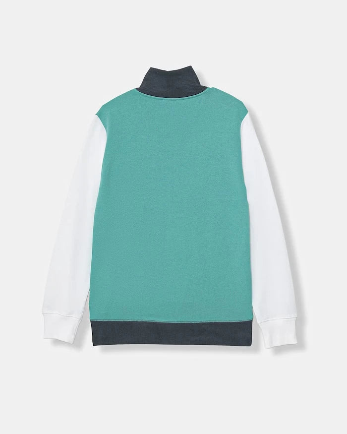 United Colors of Benetton çocuk kapüşonlu fermuarlı pamuklu sweatshirt