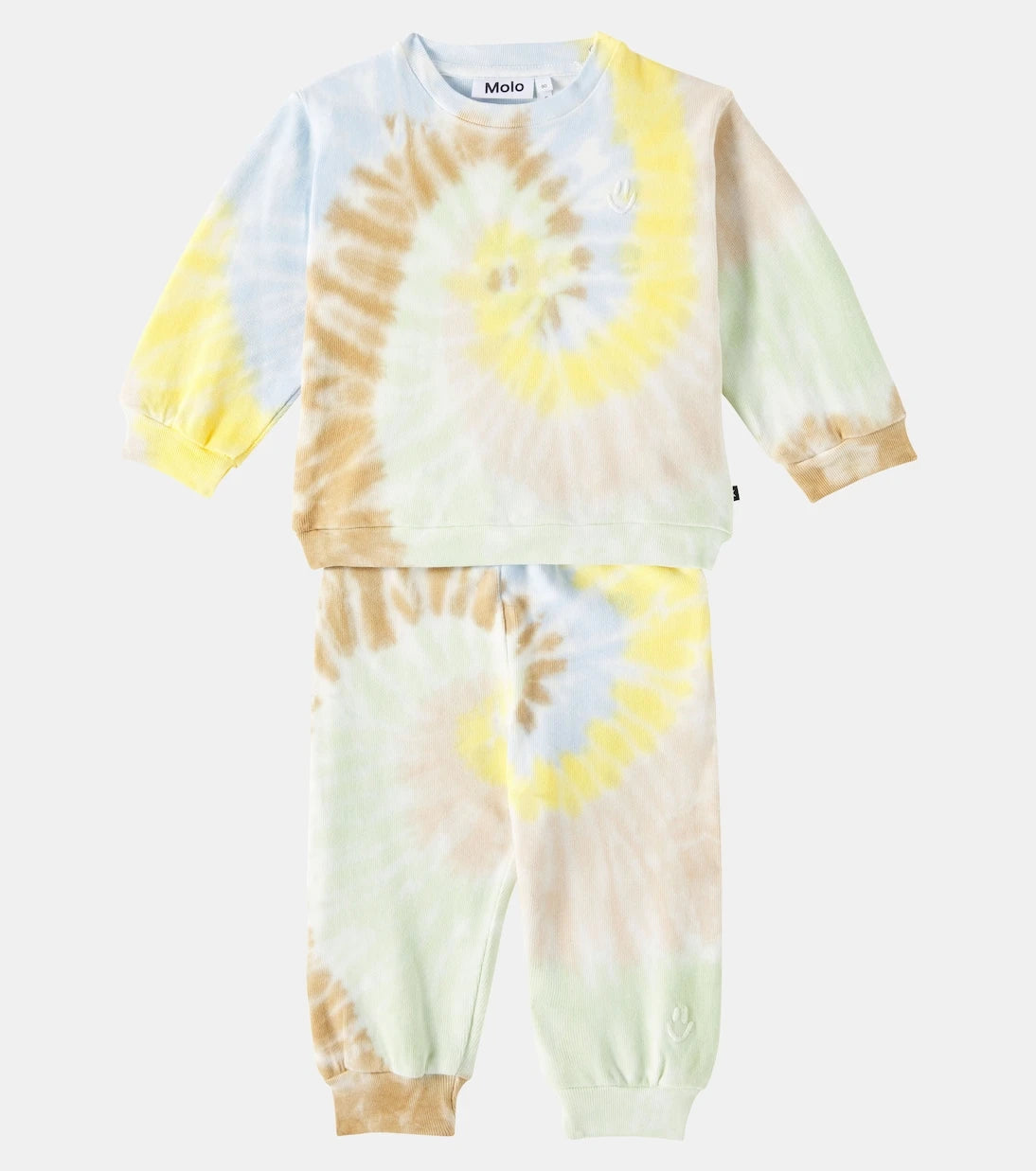 Molo - Baby Dear cotton sweatshirt and sweatpants set