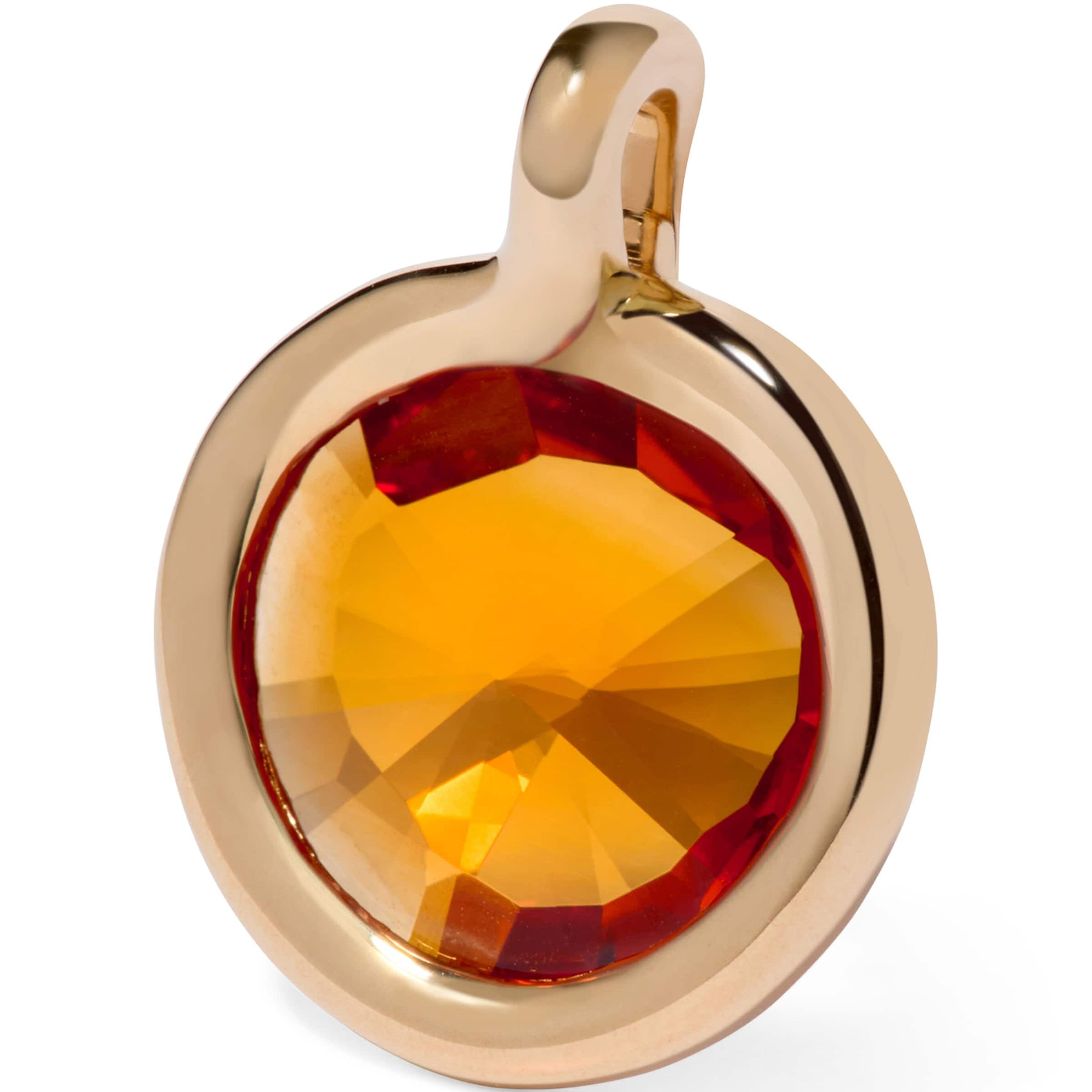 Yellow Gold and Citrine Sweetie Pendant Charm