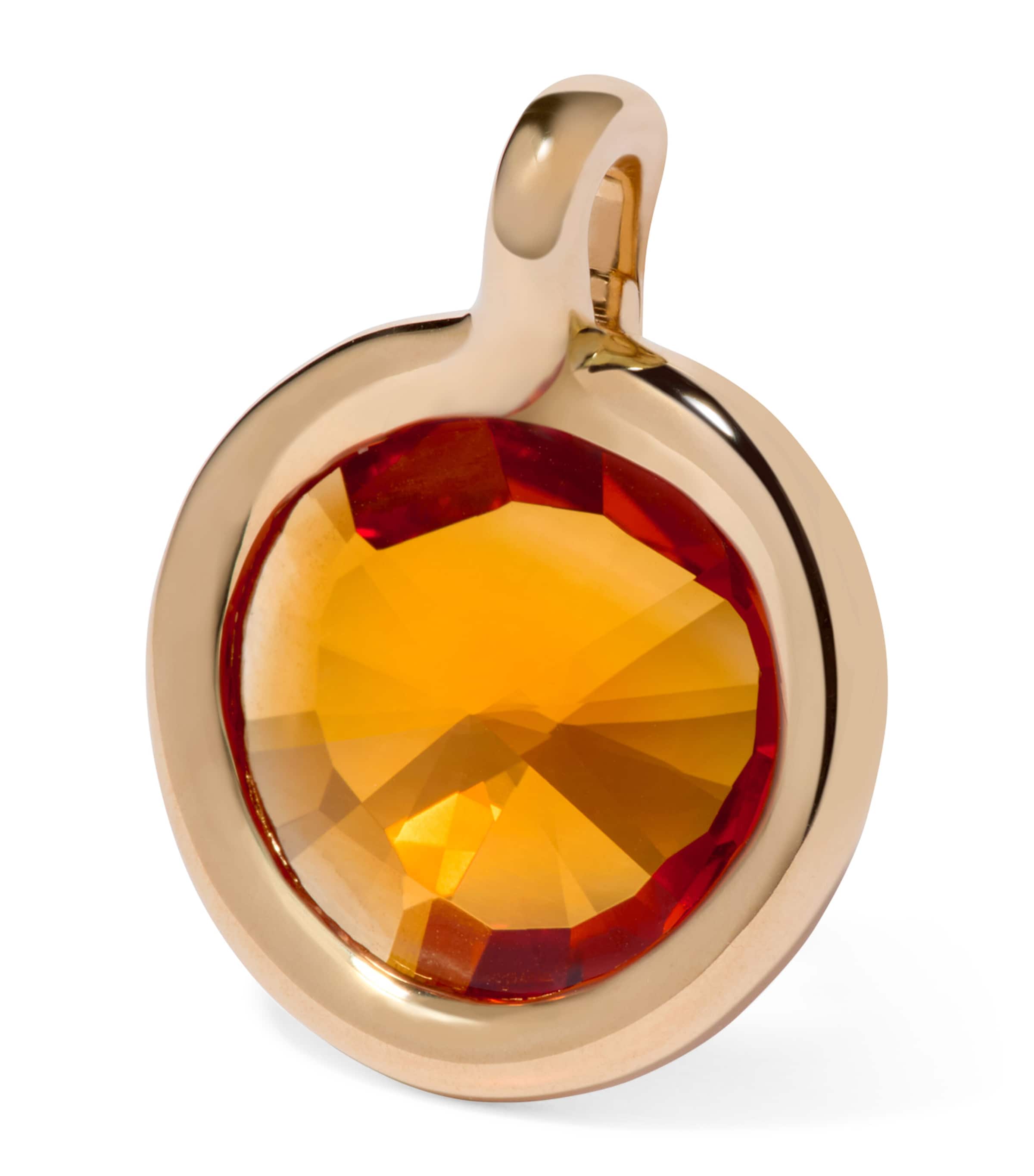 Yellow Gold and Citrine Sweetie Pendant Charm