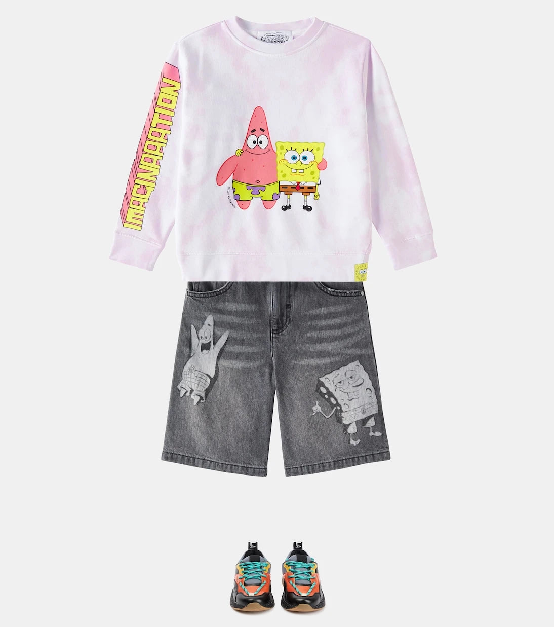 Stella McCartney Kids - سويت شيرت قطني مطبوع