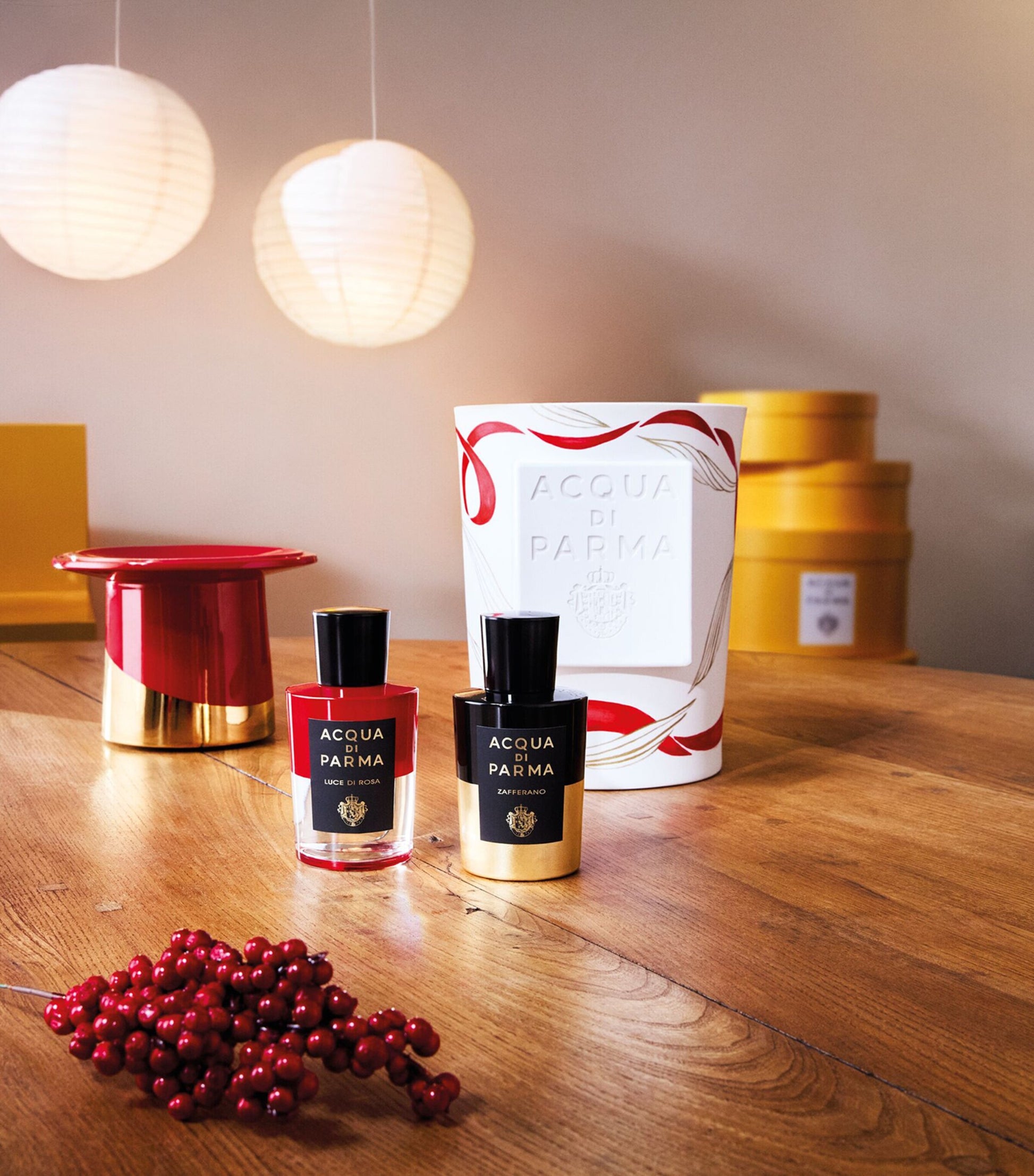 Legàmi Chapeau! Zafferano And Luce di Rosa Scented Candle Set