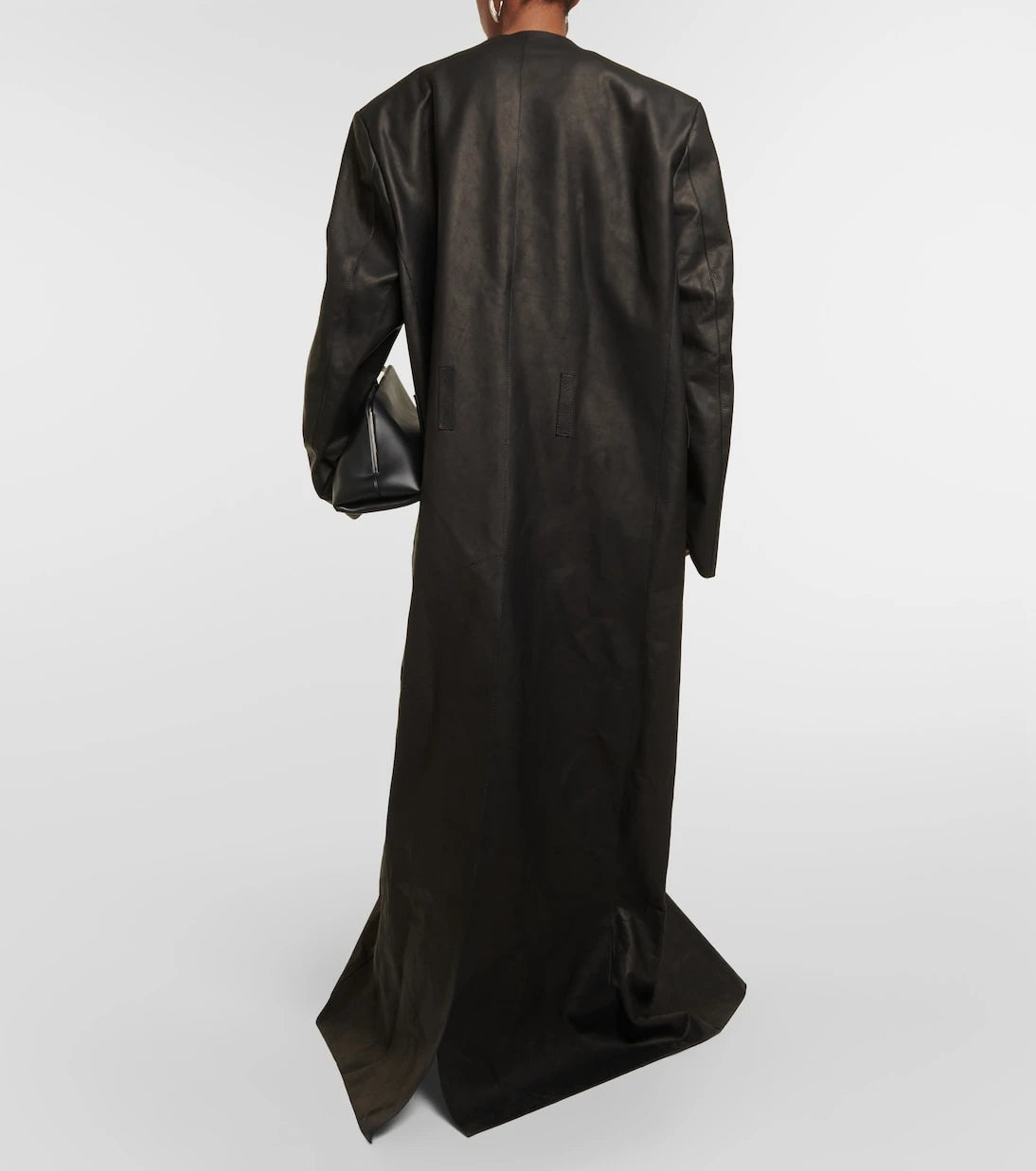 The Attico - Leather maxi coat