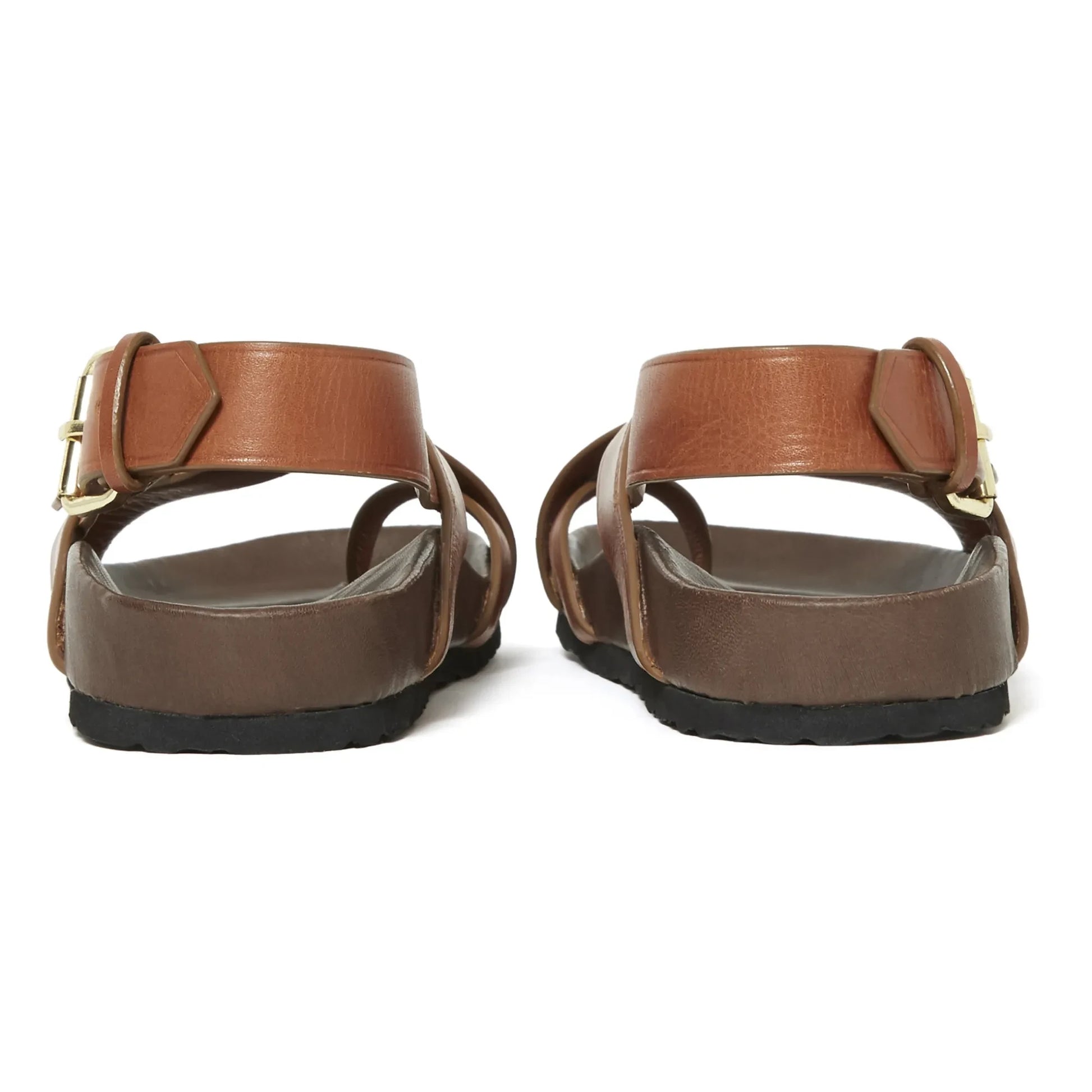 Soeur - Mexico Leather Sandals  | Cognac