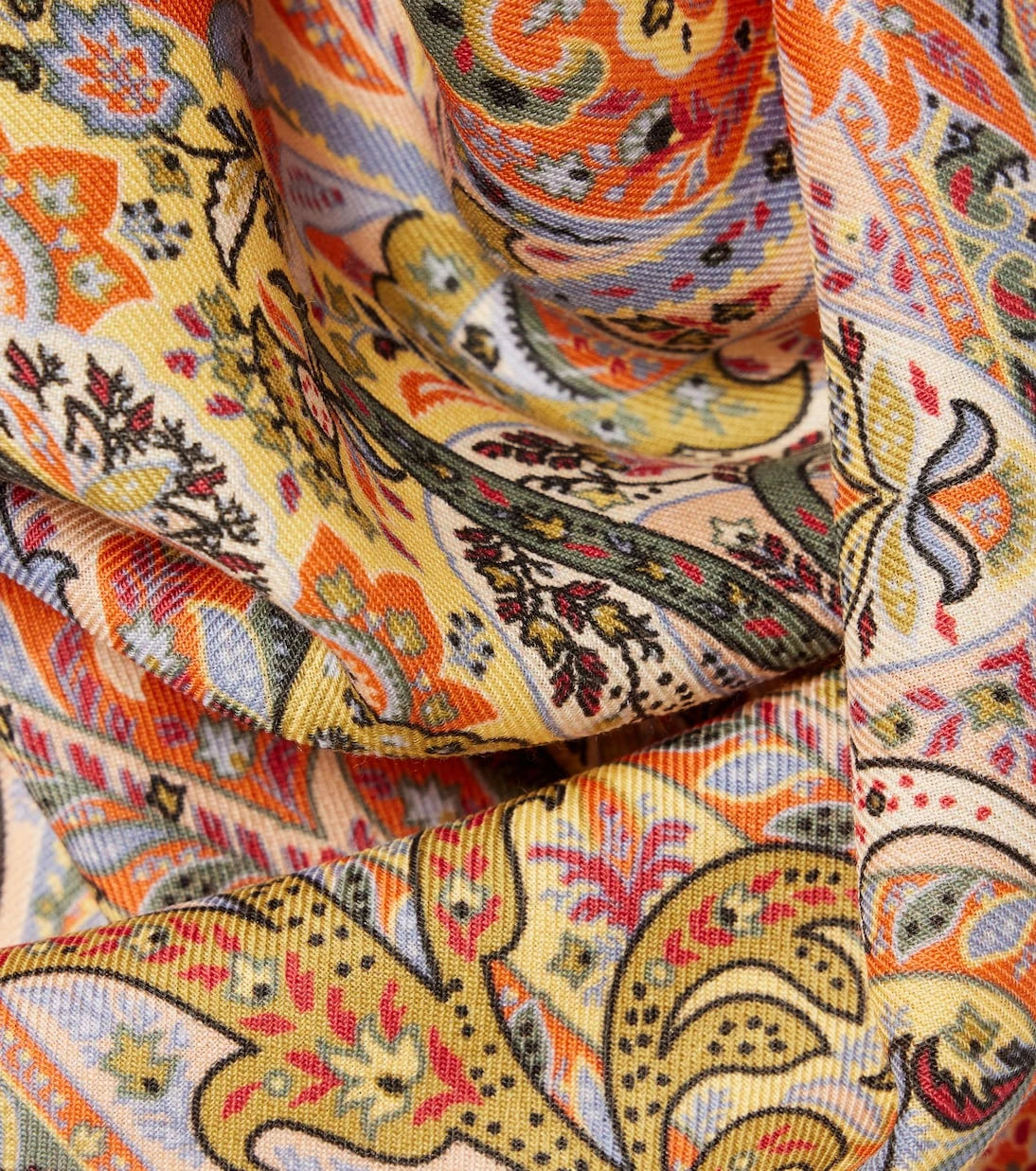 Etro - Çiçek desenli yün ve ipek eşarp