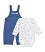 Pima Cotton Stop & Go Top and Overalls Set (0-24 Months)