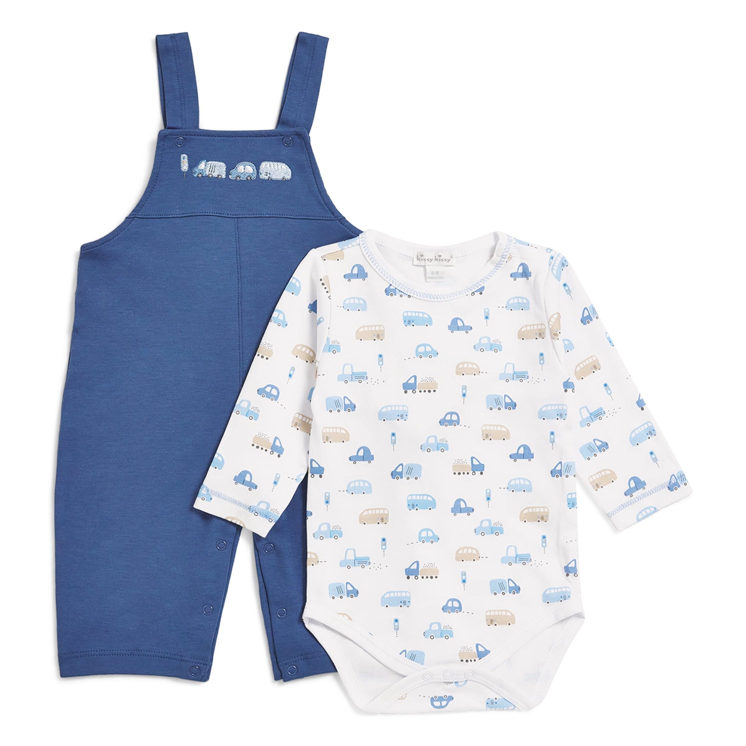 Pima Cotton Stop & Go Top and Overalls Set (0-24 Months)