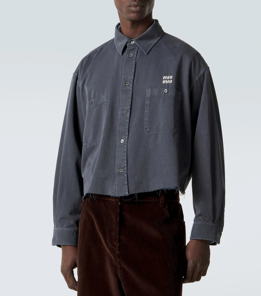 Miu Miu - Logo denim shirt