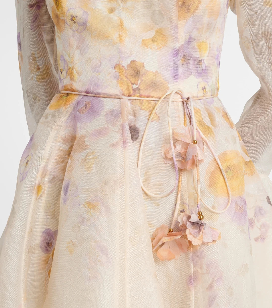 Zimmermann - Memento linen and silk minidress