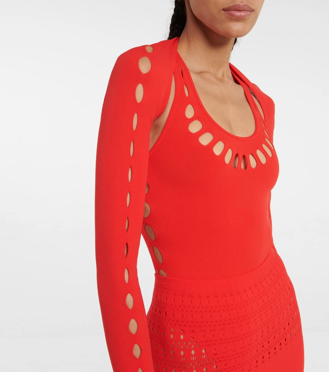 Alaïa - بوليرو تقني بقصّات