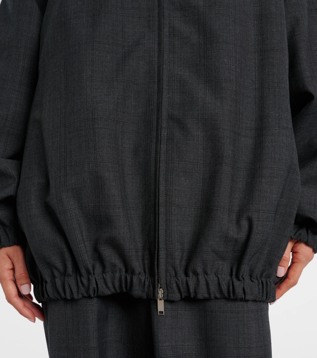 The Frankie Shop - Baxter plaid oversized blouson jacket