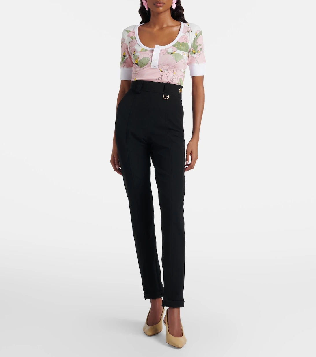 Chloé - Embellished slim pants