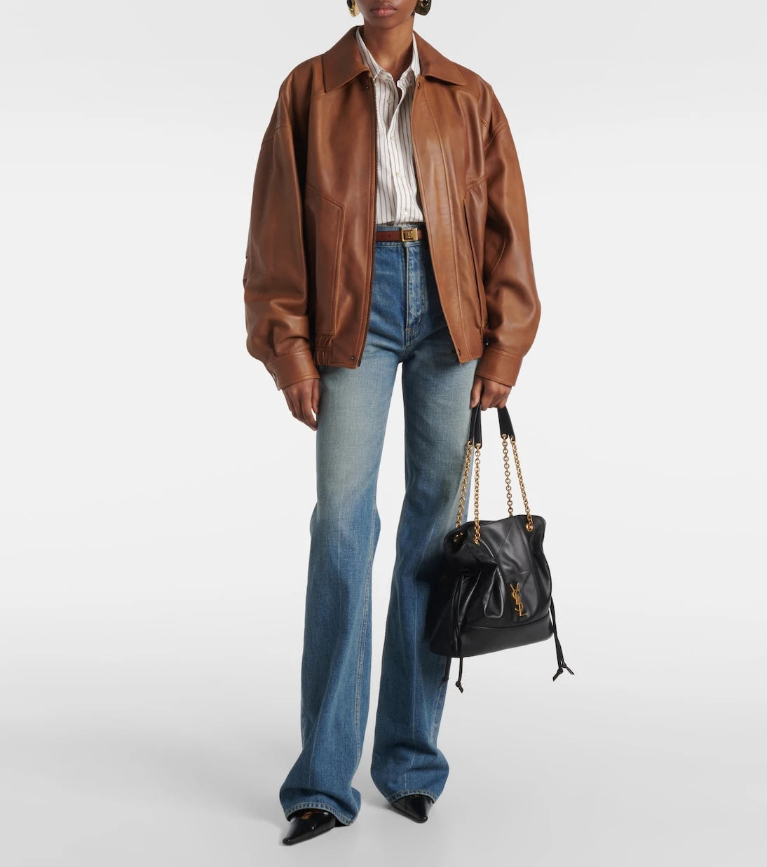 Saint Laurent - Jamie Shopping Small leather tote bag