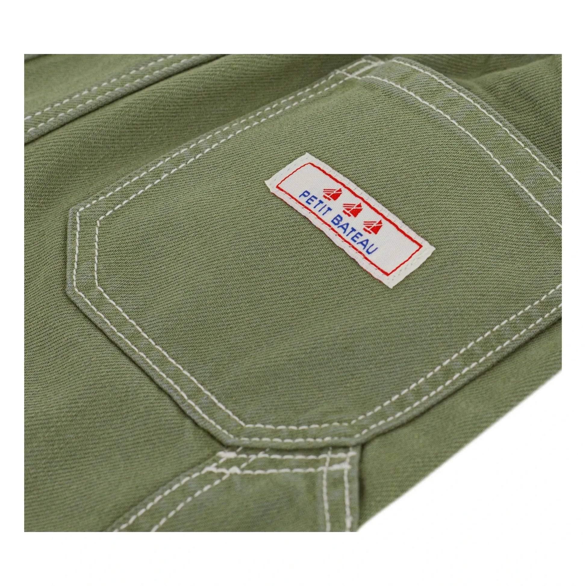 Petit Bateau - Carpenter Organic Cotton Jeans | Khaki