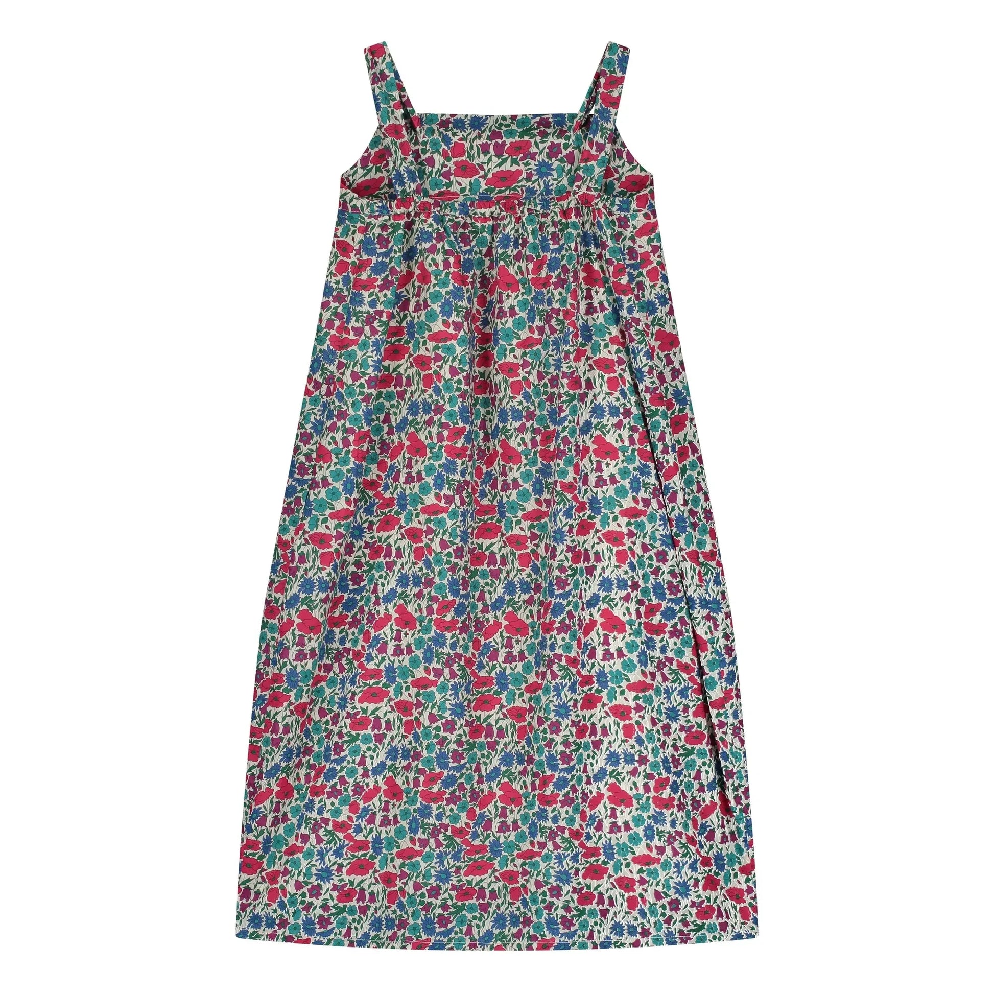 Tangerine - Floral midi dress | Raspberry Red