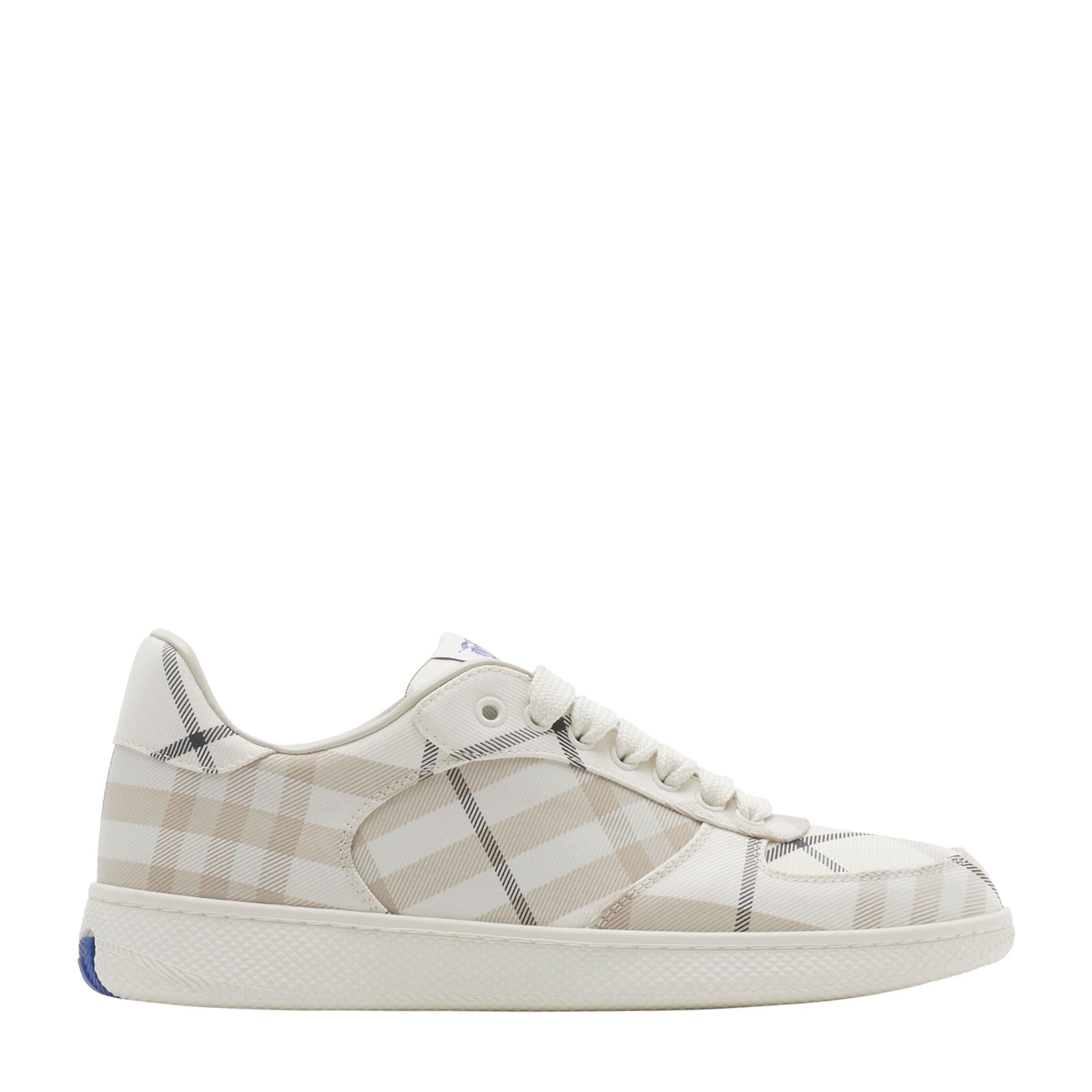 Burberry White Check Terrace Sneakers