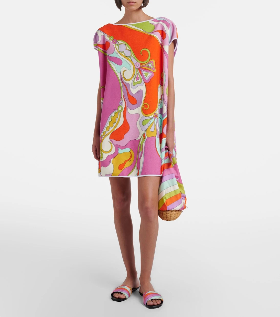 Pucci - Orchidee cotton-blend terry minidress