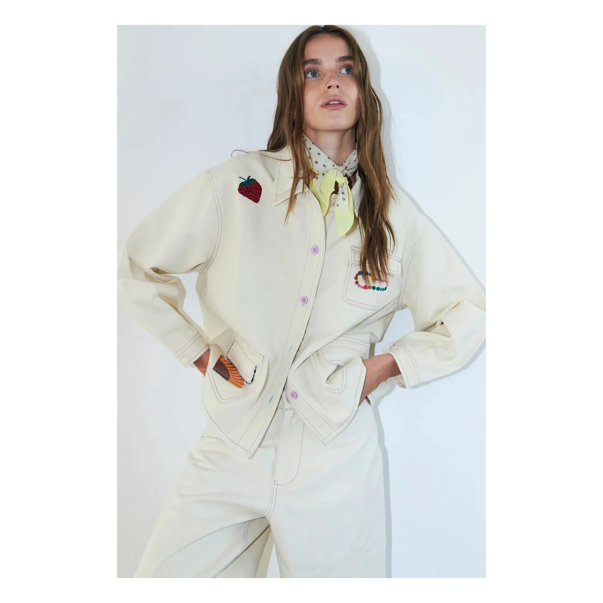 Lollys Laundry - April Cotton jacket | Cream