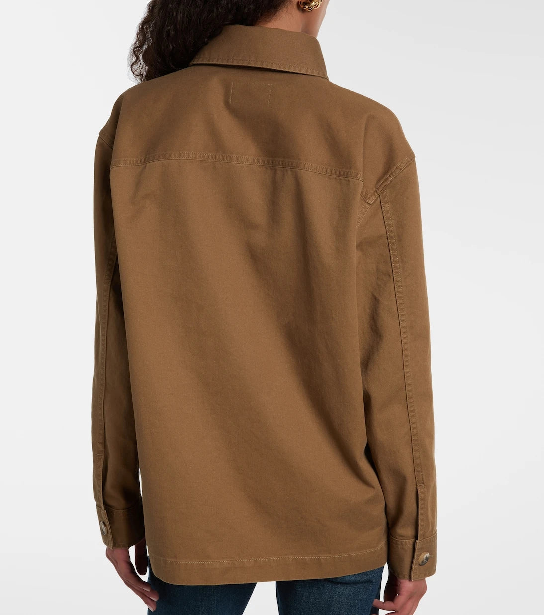 Saint Laurent - Cassandre cotton and linen overshirt