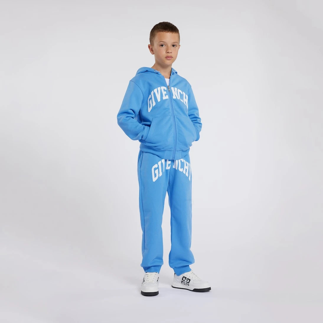 Givenchy Kids - بنطال رياضي جيرسي من مزيج القطن بشعار الماركة