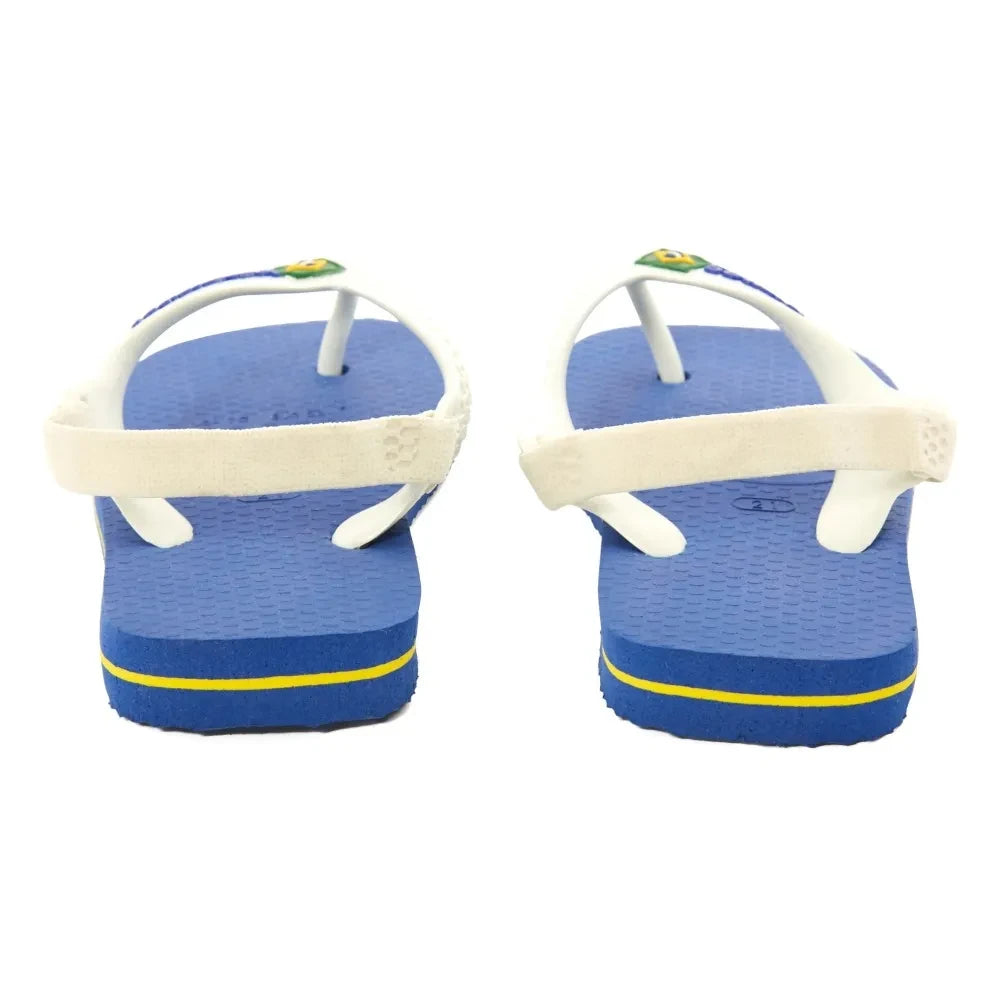 Havaianas - Logo Brasil Baby Flip Flops | Blue